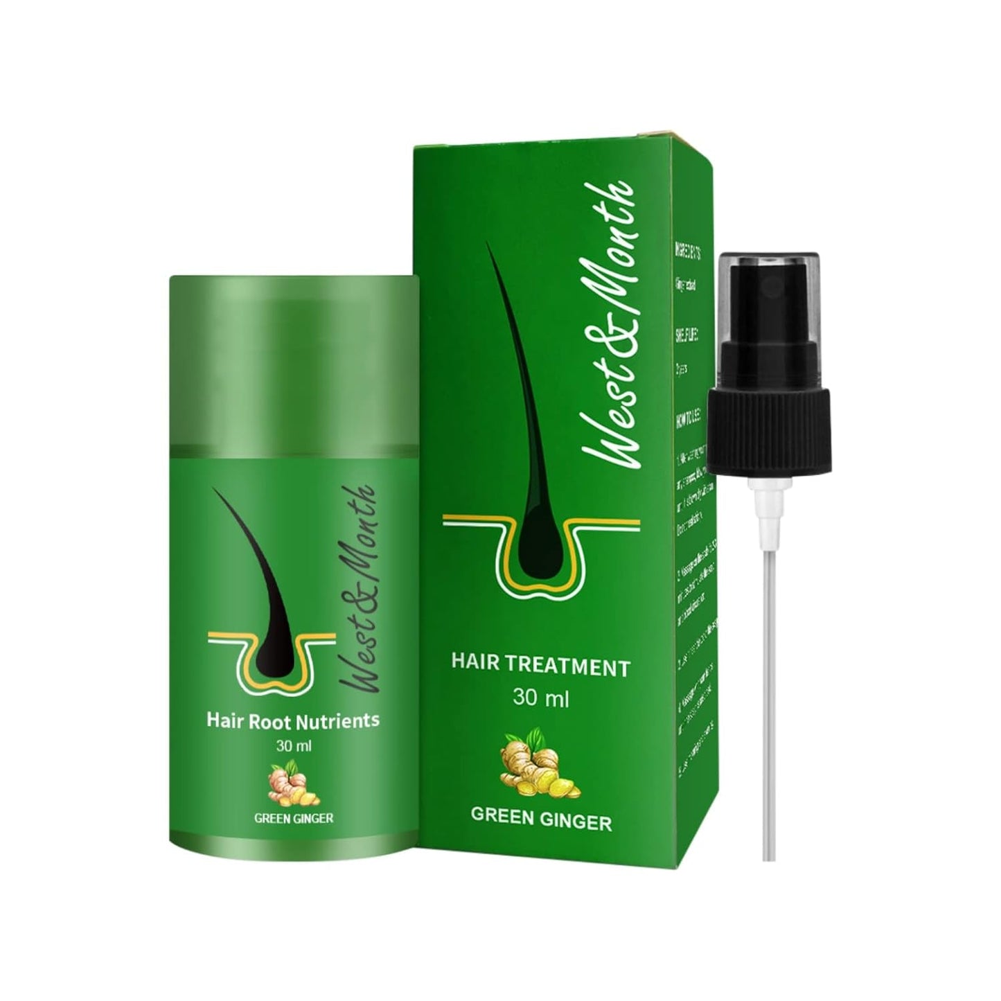 Riqueza Verde Crecimiento Raíz Pérdida de Cabello